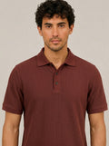 Polo verano hombre Rojo Oscuro