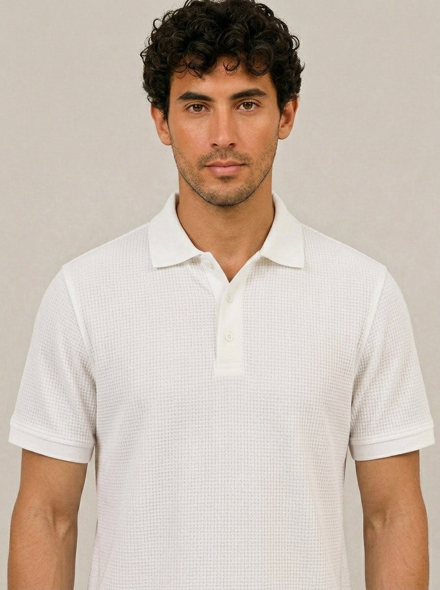 Polo verano hombre Blanco