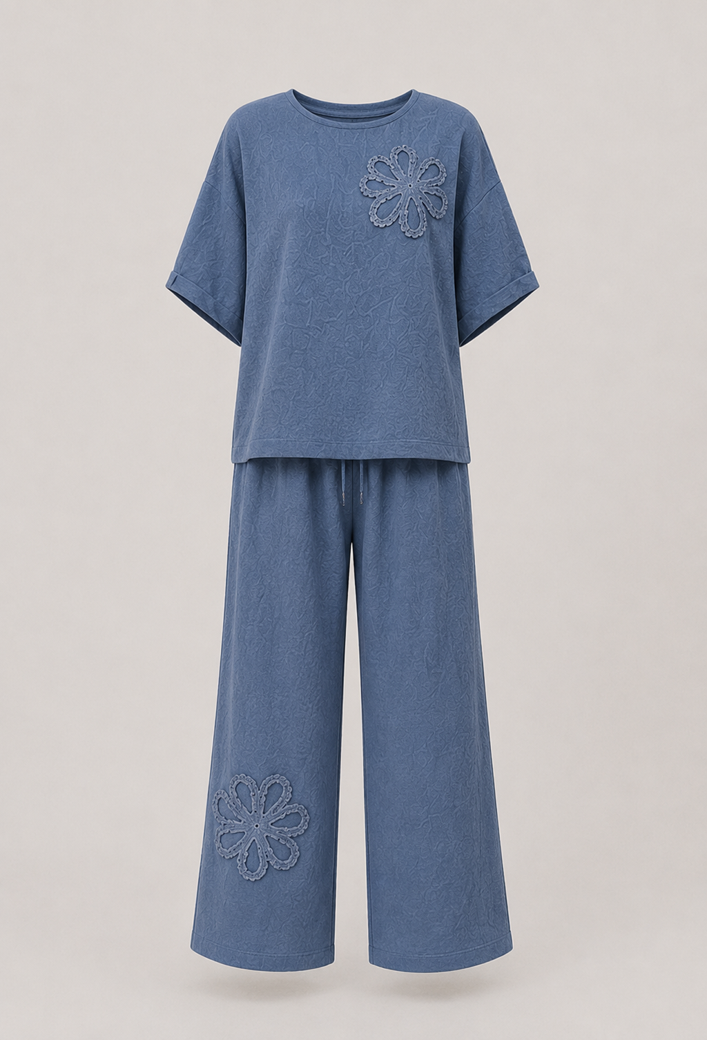 Conjunto lino largo Azul Vaquero