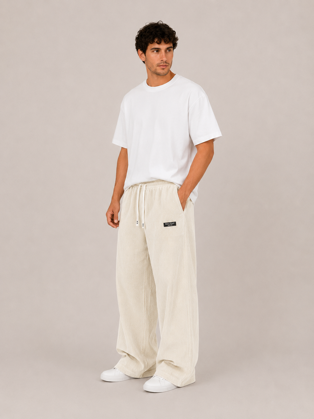 Pantalon largo hombre Blanco