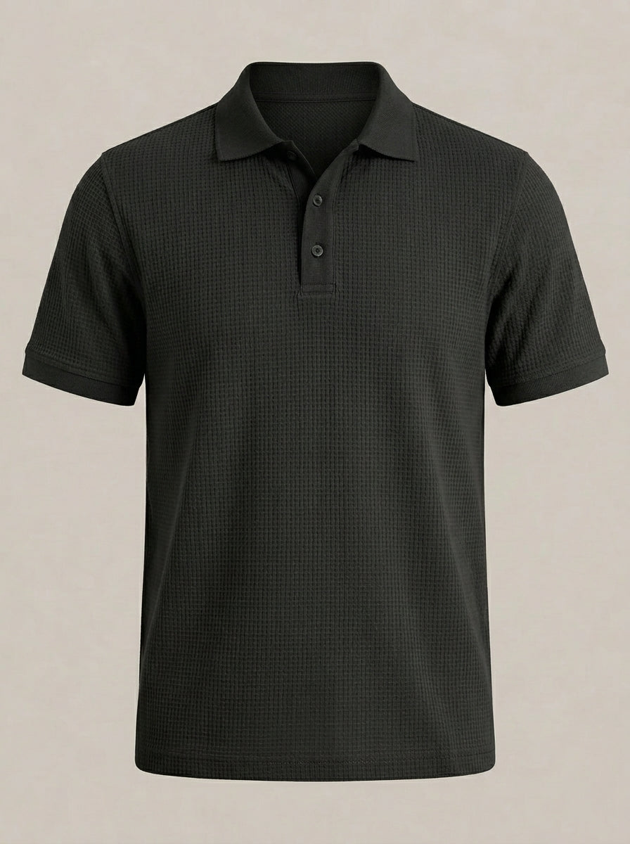 Polo verano hombre Negro