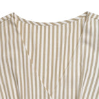 Casual and minimalist jumpsuit, color woven striped jumpsuit, wide leg pants