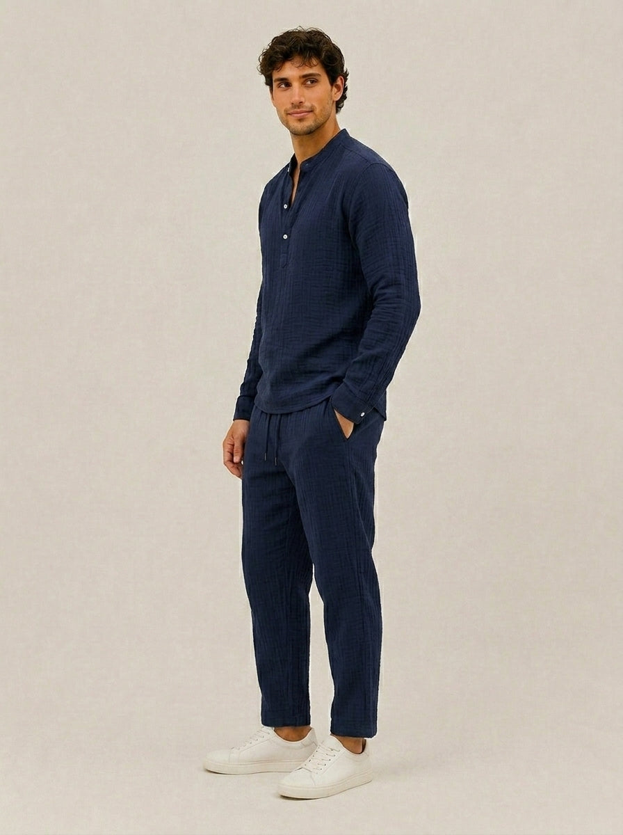 Conjunto hombre largo Azul marino