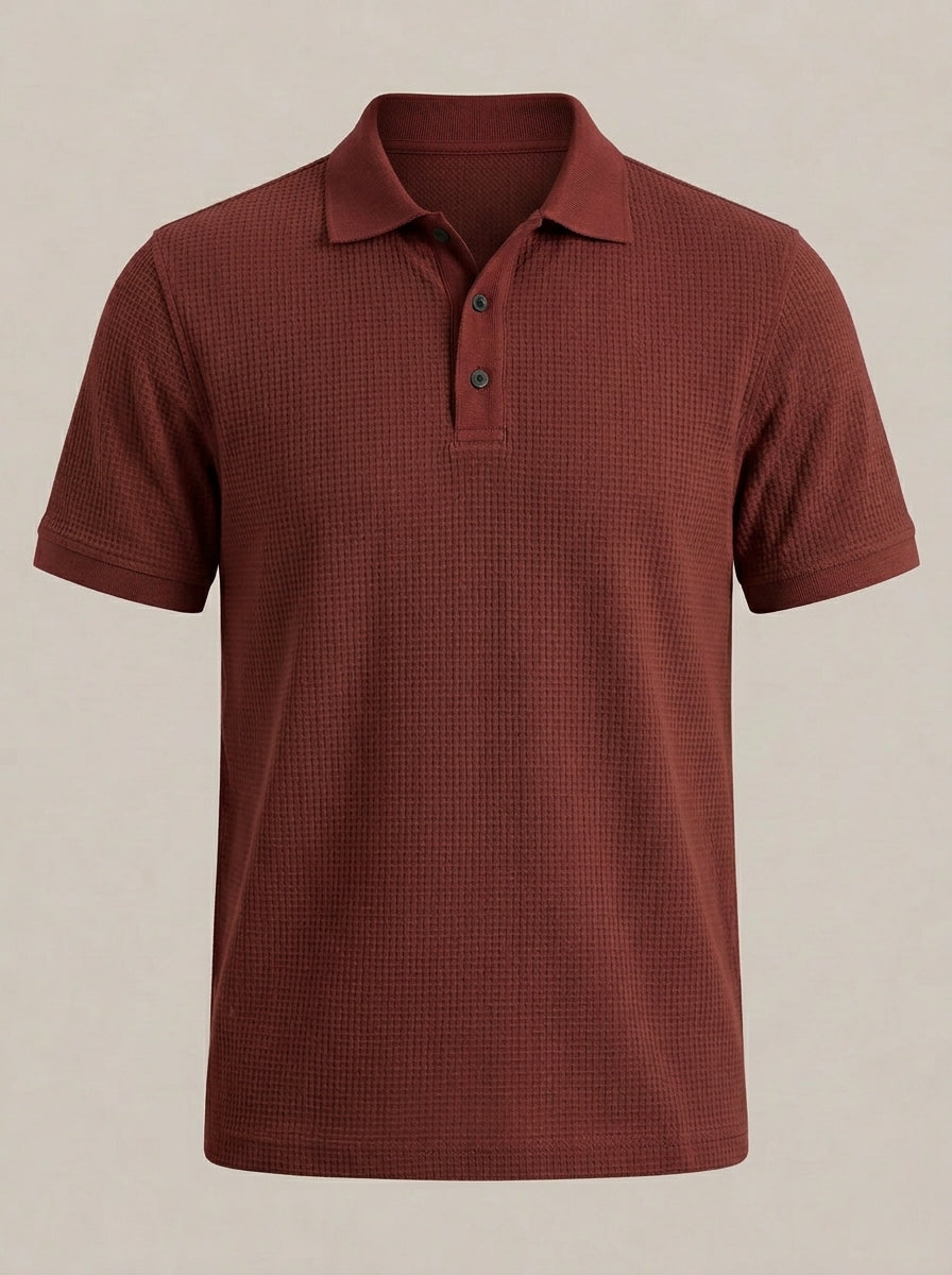 Polo verano hombre Rojo Oscuro