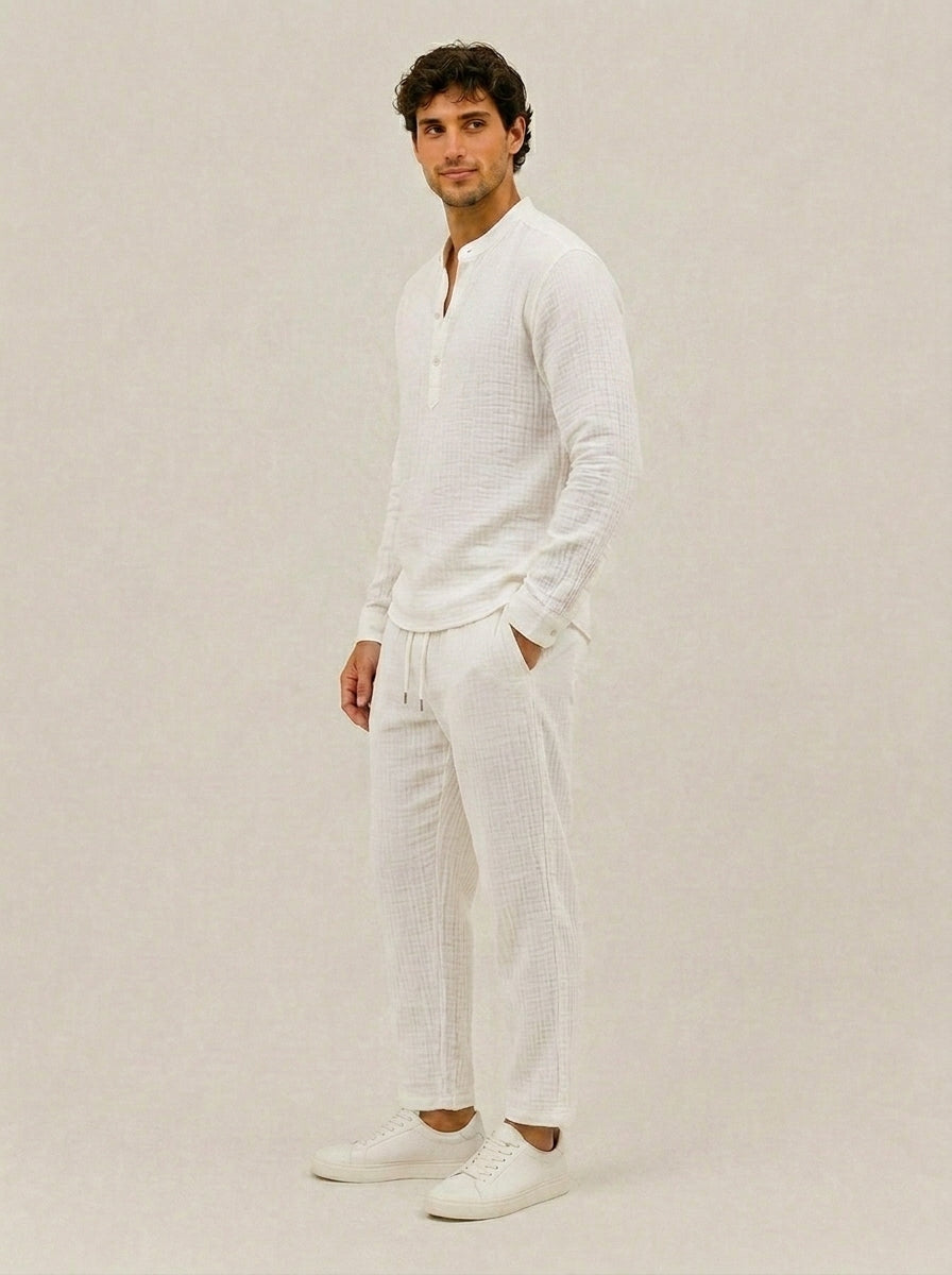 Conjunto hombre largo Blanco