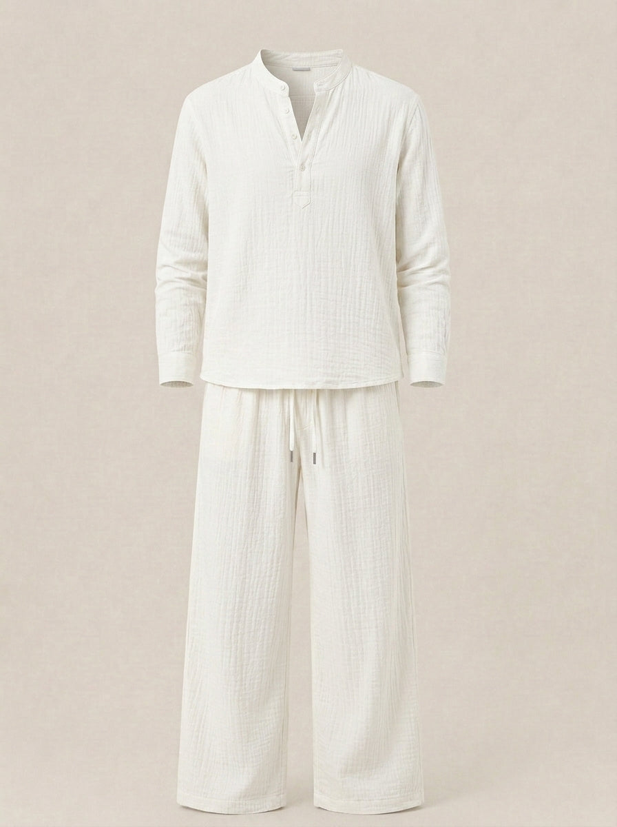 Conjunto hombre largo Blanco